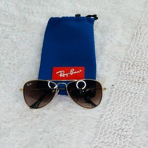 Ray-Ban Toddler Aviator Sunglasses Gold Frame Brown Lenses Baby Kids